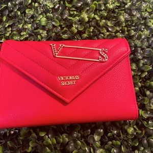 NWT Victoria’s Secret red women’s wristlet/wallet